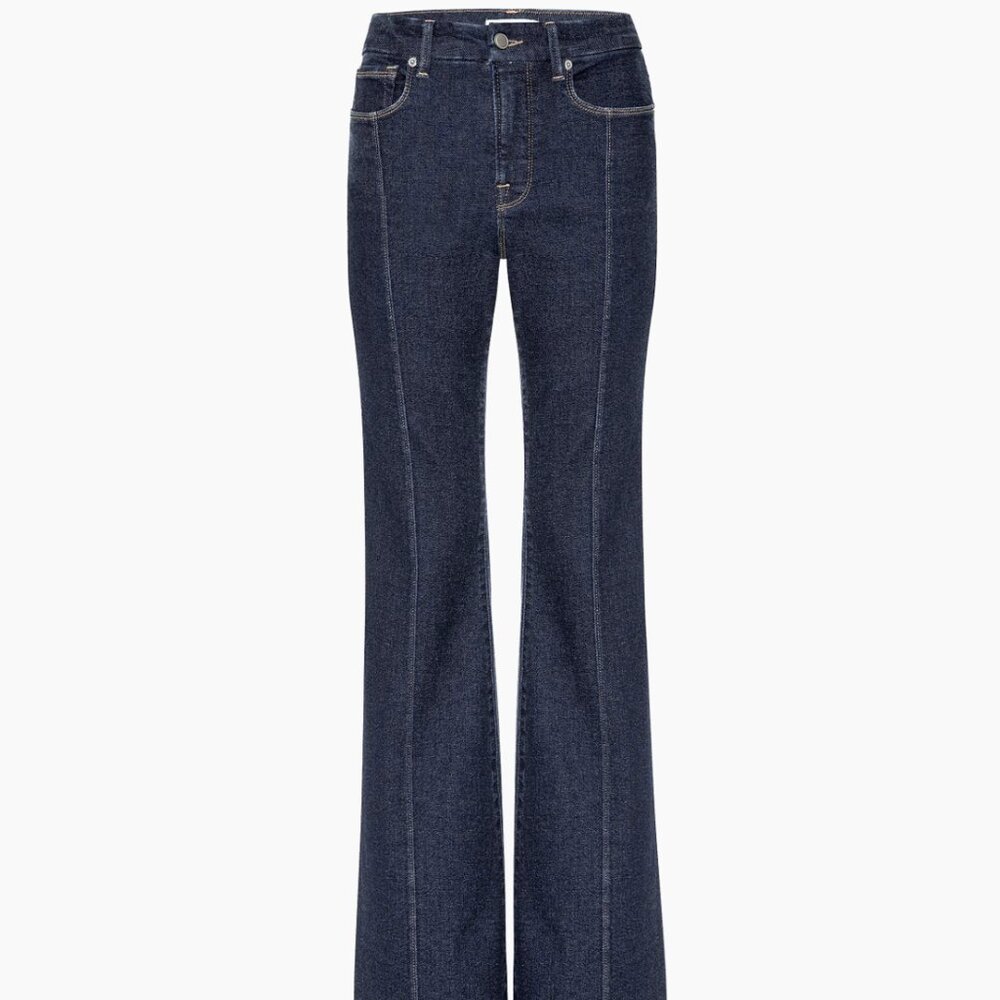 NWT - Good American Good Legs Dark Rinse Flare Jeans